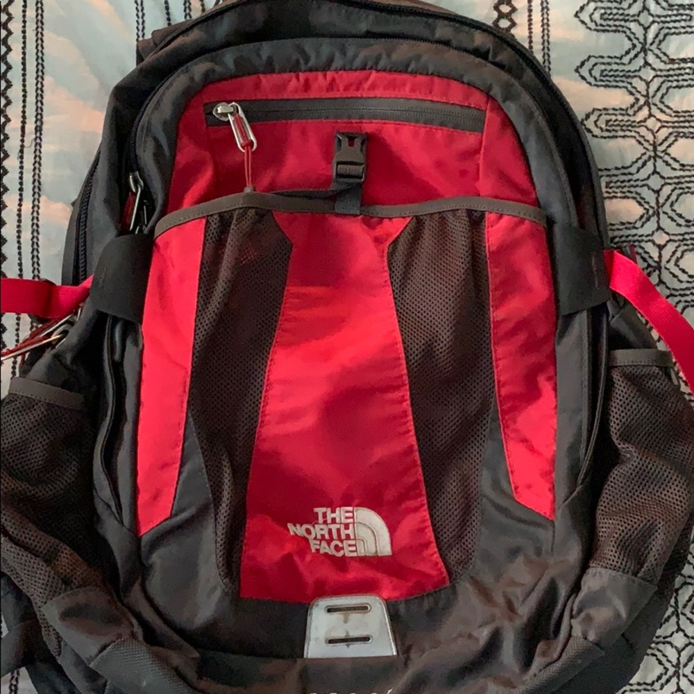 Red North Face Backpack